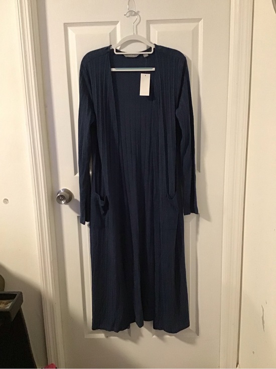 G by Giuliana Sweaters - NWT! Lauren G. Navy Ribbed Open Cardigan